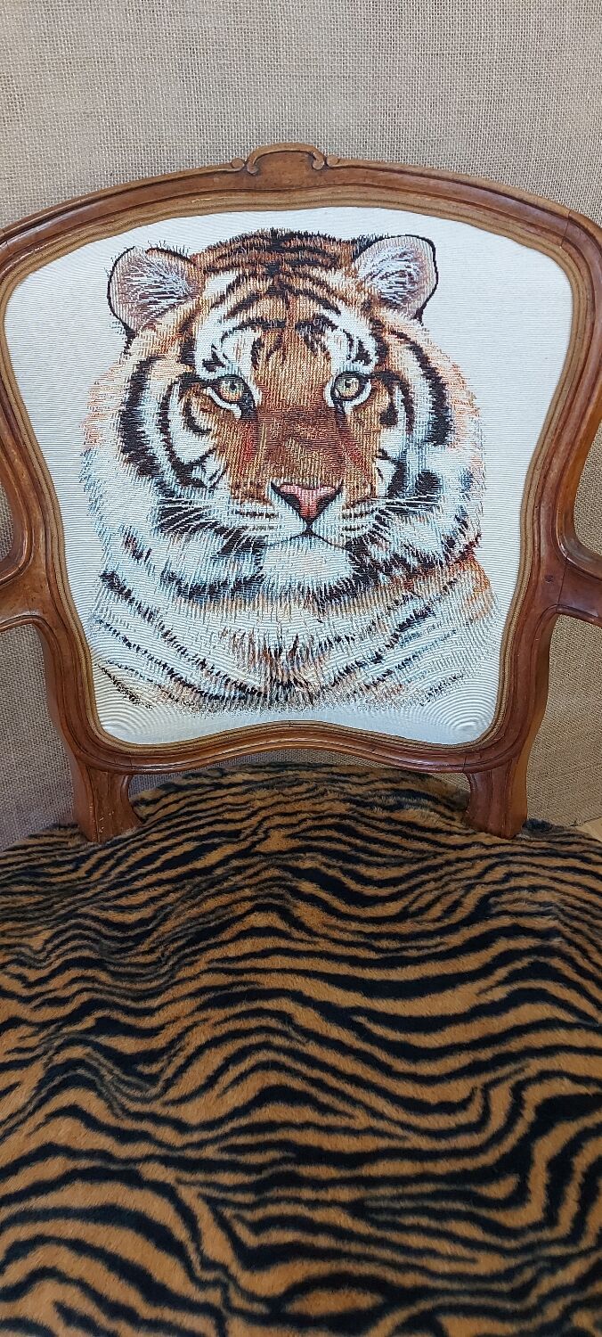 Armchair Louis XV tiger