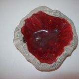Vintage free-form ceramic ashtray