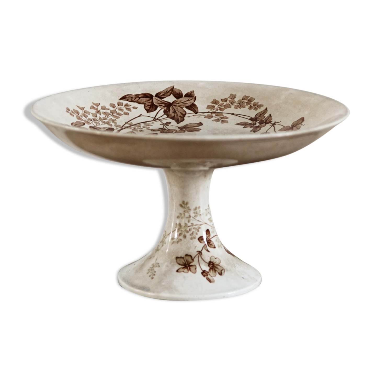 Longwy earthenware compotier