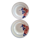Lot 2 Art Deco plates ▪︎ Hippolyte Boulenger ▪︎ Red Rose