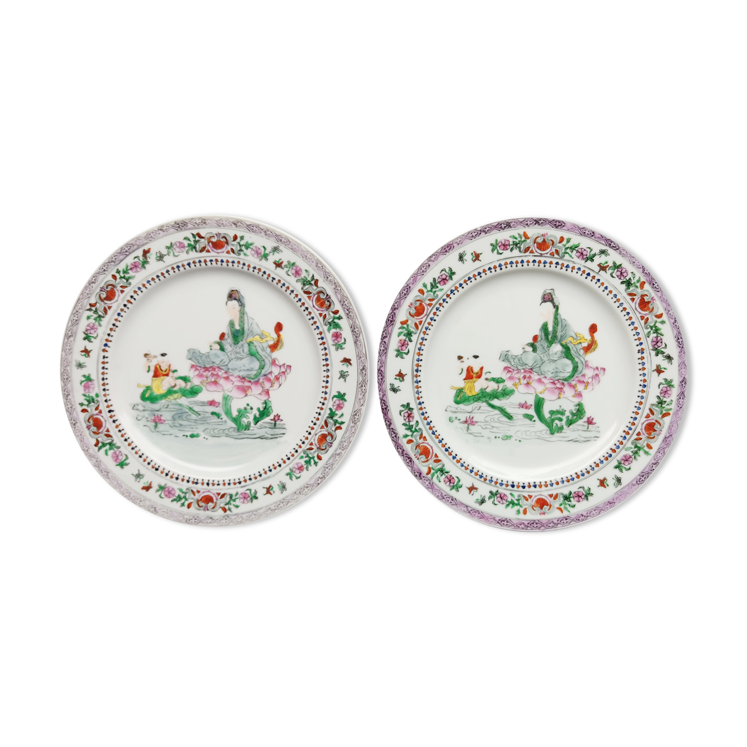 Pair plates China period Republic