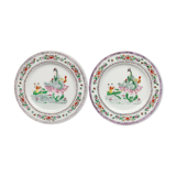Pair plates China period Republic