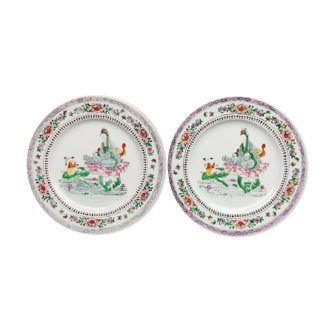 Pair plates China period Republic