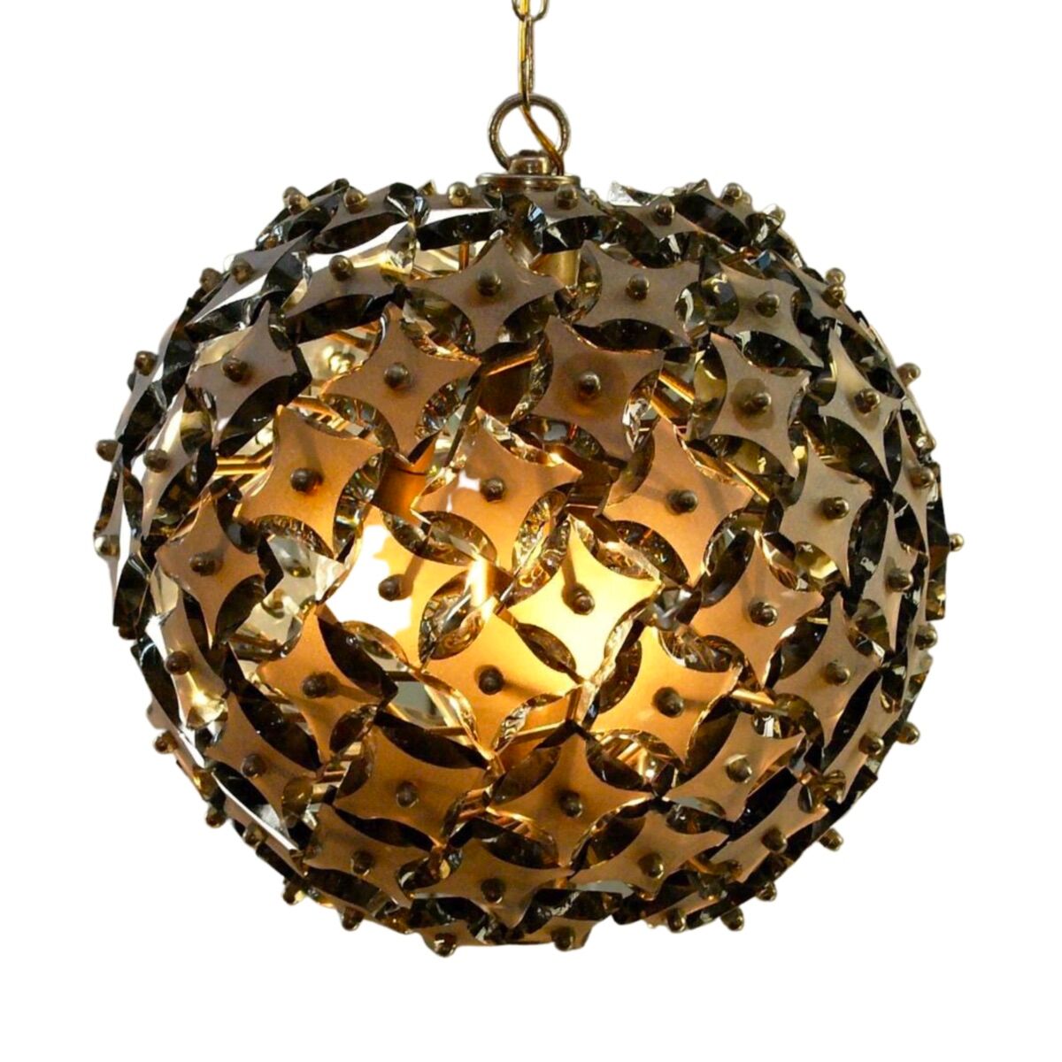 Murano smoked glass suspension