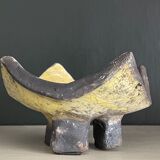 Ashtray in raku, circa 1990/2000