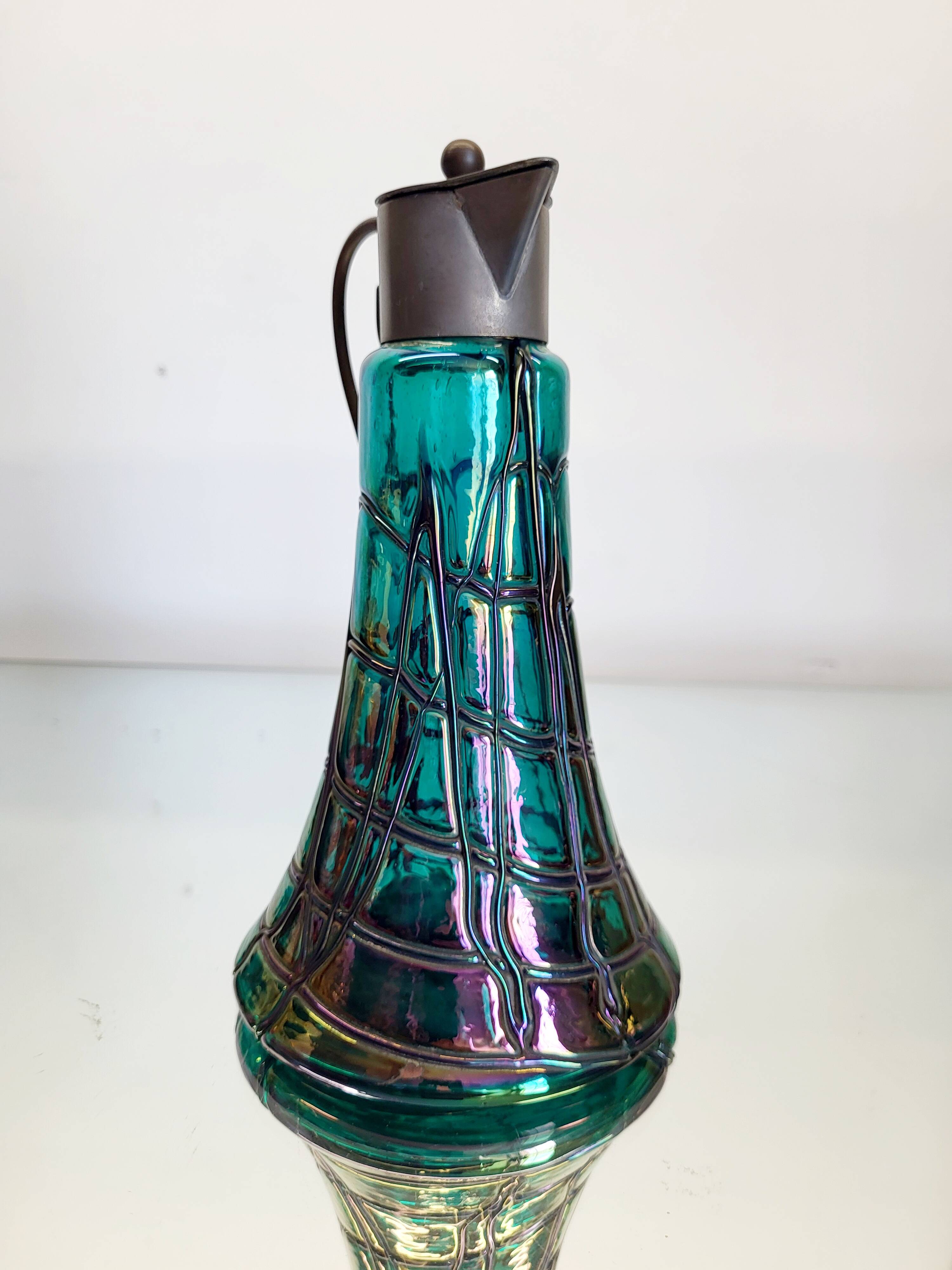 Karaf Art nouveau, pichet, König & Habel Ignaz, Oostenrijk, 1880-1890