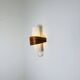 Nx40 Wall Lamp In Wood And Opal Glass By Louis Kalff For Philips, The Netherlands, 1950S