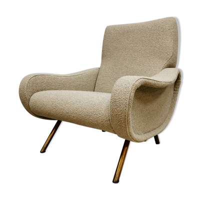 Fauteuil vintage édition ancienne Marco Zanuso Arflex 'Bouclé'