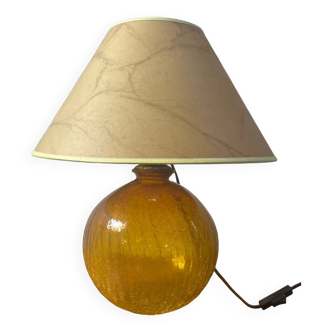Cracked glass table lamp