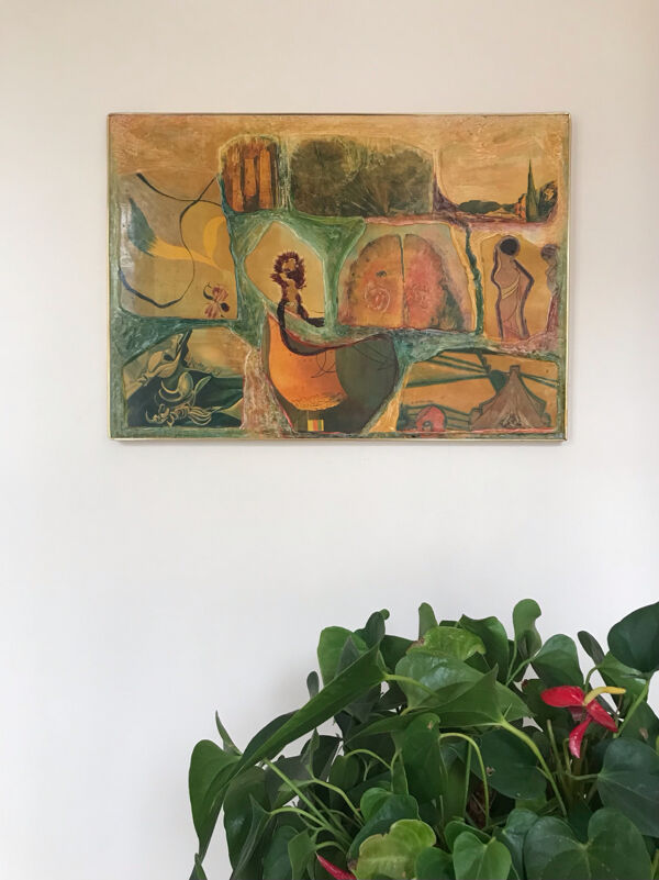 Les filets du destin, O.EFFEN, 1973, technique mixte