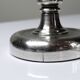 Pair of small antique silver-plated candlesticks, Georgian style.