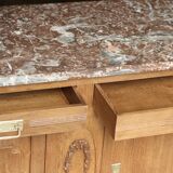 Superb Art Deco buffet with its marble