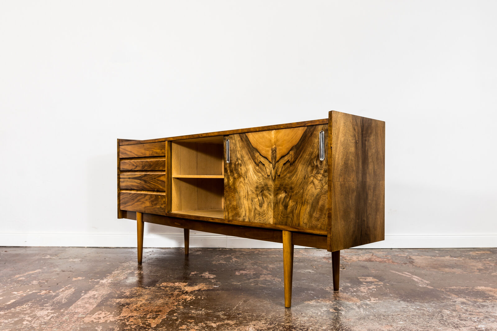 Mid-century modern walnut sideboard 1960's