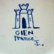 Large pitcher vase, Gien earthenware, Renaissance model, 1940s/50s.