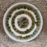 Plate with scarified decoration, signed CHS, Cyprus