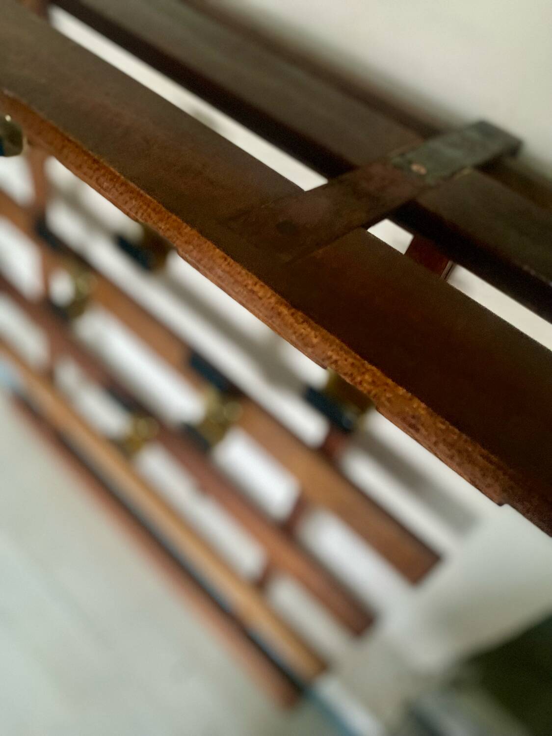 Vintage wall coat rack hooks circa