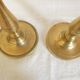 Pair of bronze candlesticks from the Restoration period, circa 1820