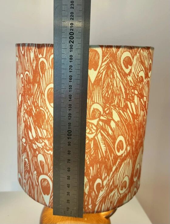 70s vintage orange lamp - wireless - suitable for outdoor use