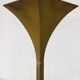 Postmodern Design Brass Fluted Torchiere Floor Lamp by Relco, Italy, 1980s