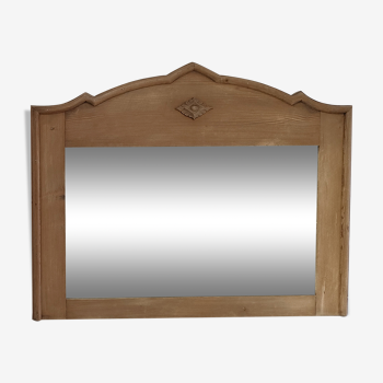 Mirror weathered wood ice beveled vintage 76 cm x 96 cm