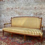 Beech Sofa Period Louis XVI XVIII Th Century