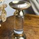 Lucite and brass candlestick, 1960s/70s