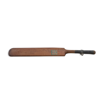 Ancient cricket bat in wood
