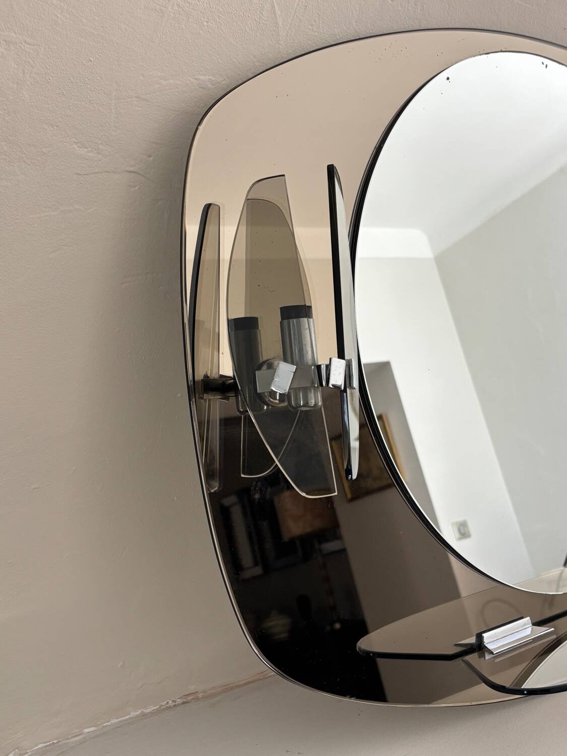 Smoked design light mirror 70