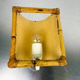 Mid-century rattan wall sconce, Italy, circa 1960s