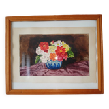 Tableau florale signé