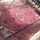 Tapis iranien vintage des années 1950. Travail artisanal, fait main.