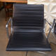Vintage Leather Swivel Armchairs Ea108 by Charles and Ray Eames for Vitra