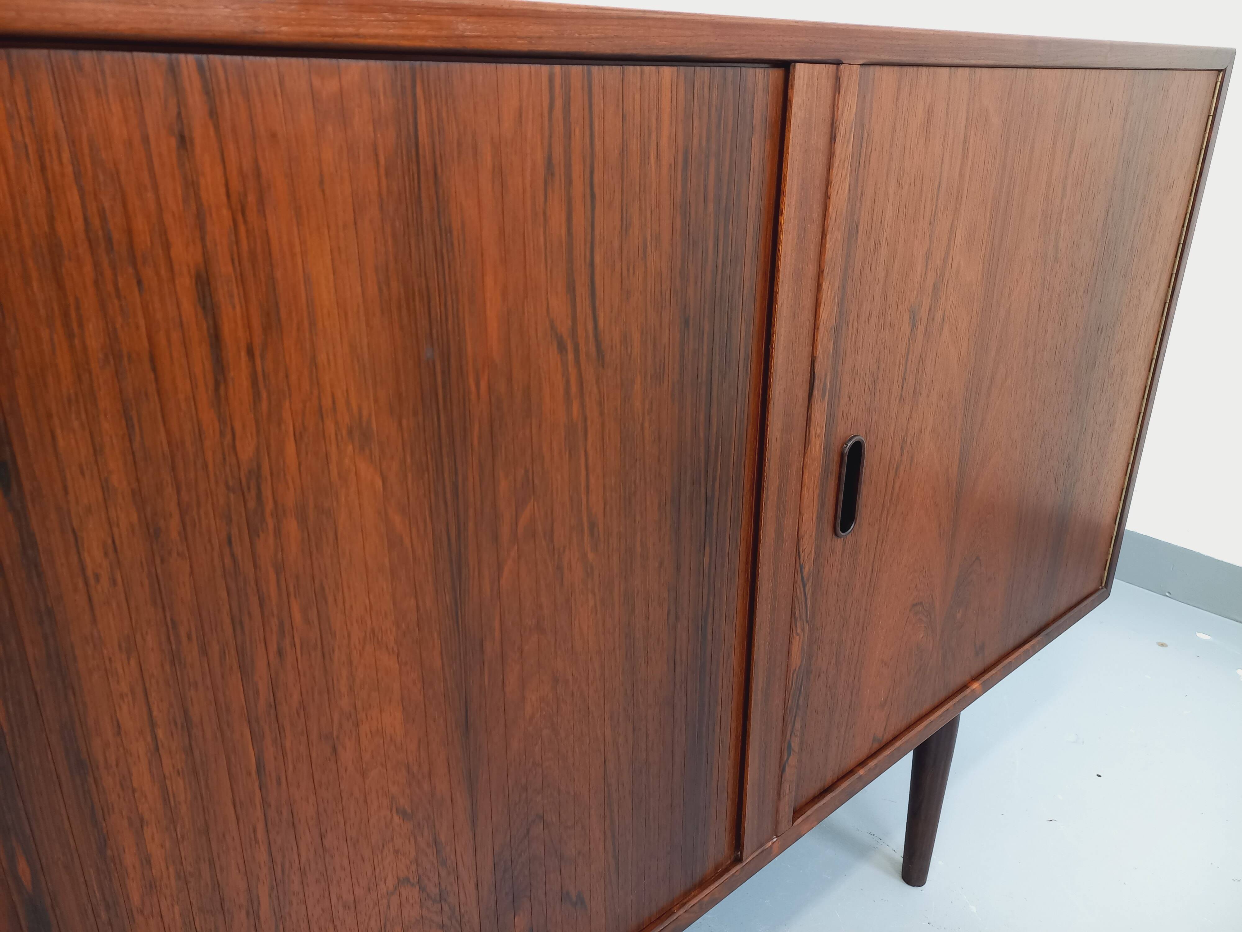 Vintage Scandinavian enfilade by Danish designer Arne Vodder in rosewood.