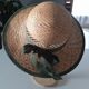 Women's straw hat Chic dress style. Hand-braided natural straw.