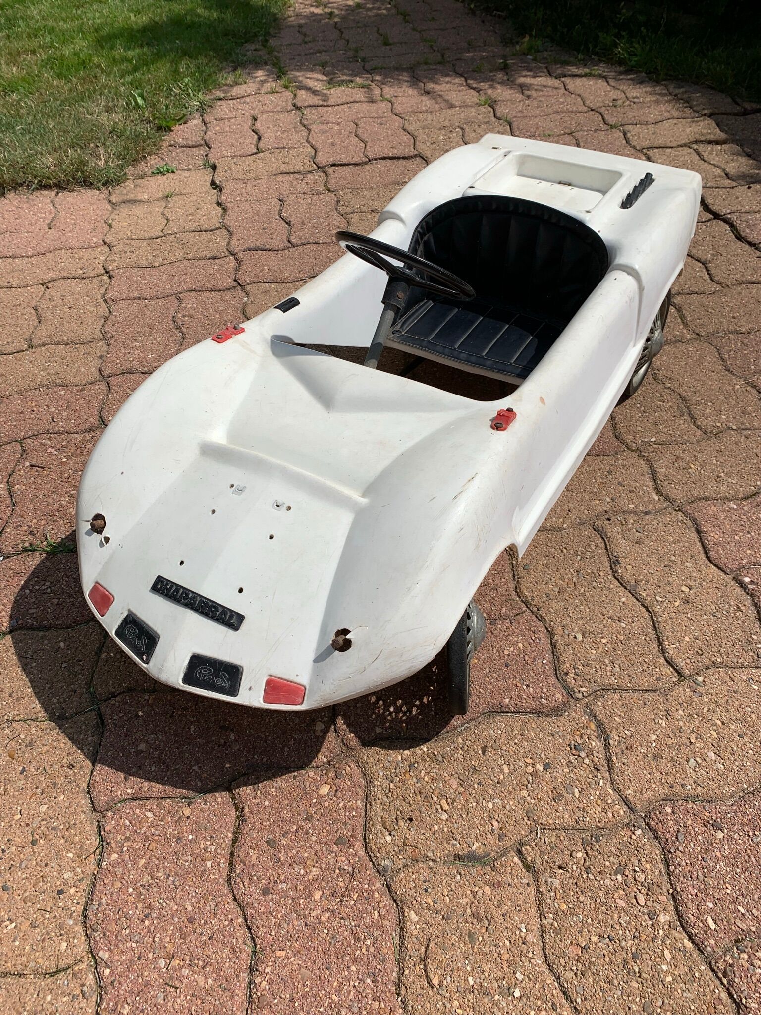 1970 Chaparral white pedal car