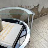 Trio of 70s chrome consoles