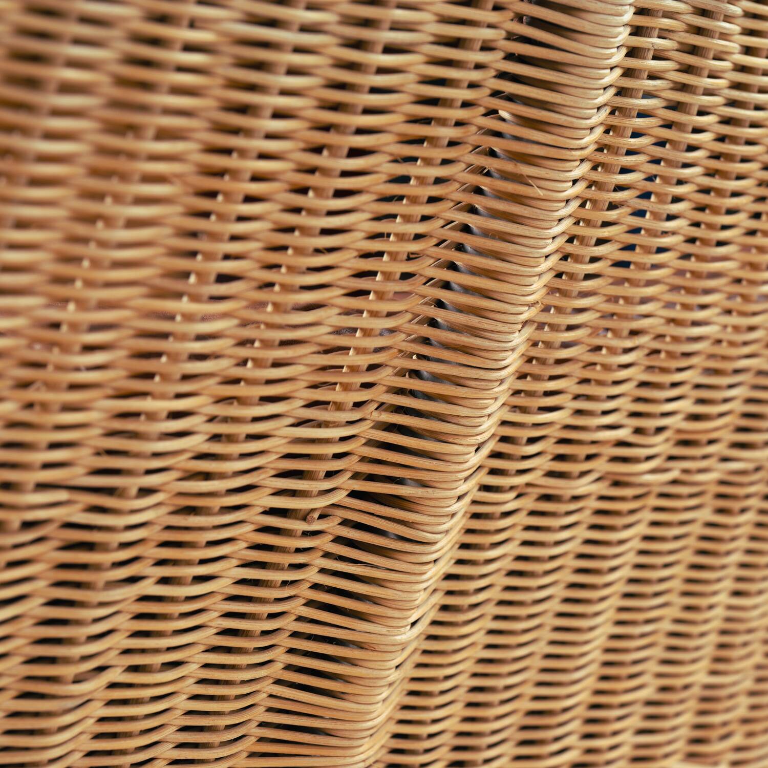 Canapé rock Gerard van den Berg en cuir de rotin, années 1970