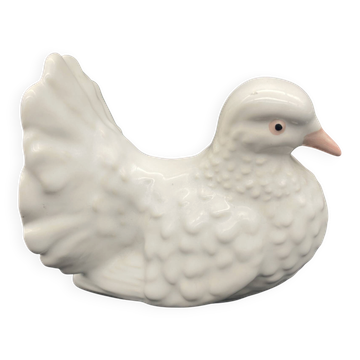 Colombe en porcelaine Goebel – Figurine vintage allemande années 1970