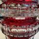Double Red Crystal Vase – Val Saint Lambert