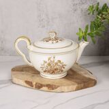 Porcelain tea service by Théodore Haviland, gilded patterns.