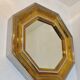 Sandro Petti enormous octagonal mirror brass chrome 1970s Maison Jansen