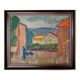 Swedish Modernism oil  landscape by I. Broberg