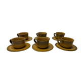 Set of 6 vintage stoneware cups