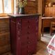 High chest of drawers chalet style