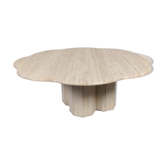 Table basse en travertin "nuage" , années 80