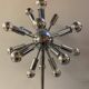 Lampadaire spoutnik 18 feux annees 70/80 metal chrome couleur argente