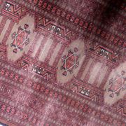 Handmade vintage Uzbek Bukhara rug 95cm x 157cm, 1950s
