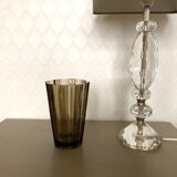 1970 smoked glass vase