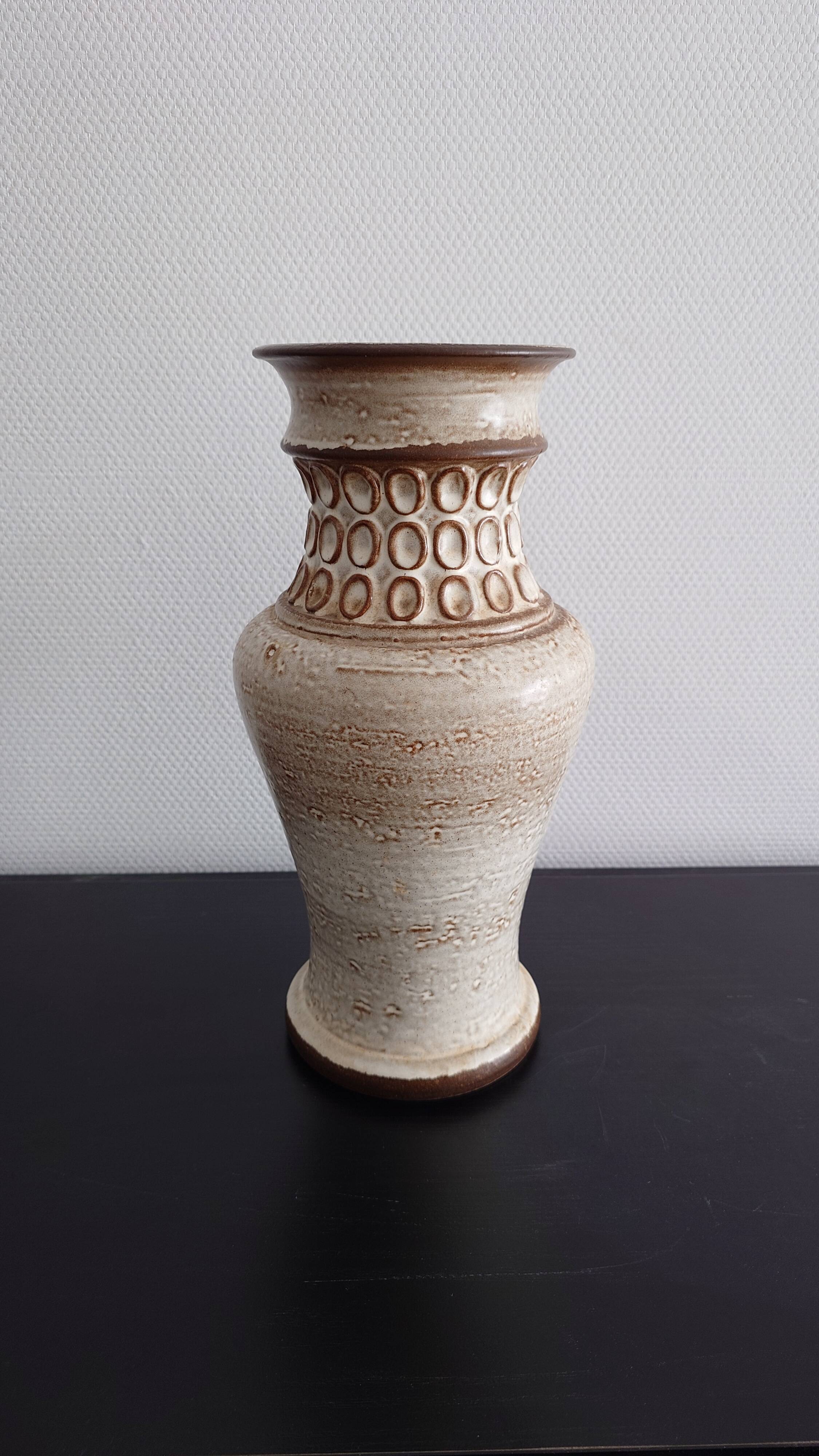 Large vintage ceramic vase in European style West Germany – 1960s-70s