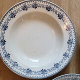 Choisy le Roi Boulenger 3 hollow plates model Parmentier Terre de Fer